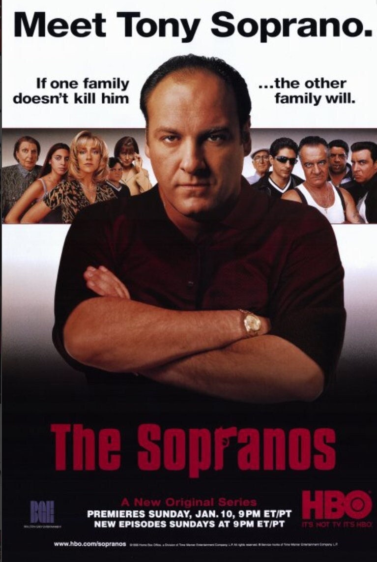 Tony Soprano Framed 11x17 Poster.The Sopranos Poster Printed on Heavy Card Stock .