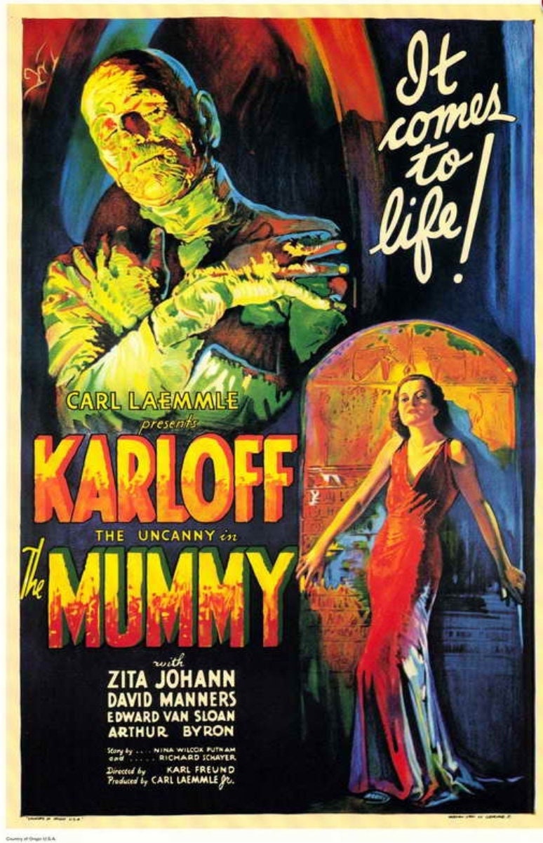 The Mummy with Boris Karloff From 1932.This Unframed 11x17 Poster is Printed on Heavy Card Stock Paper.