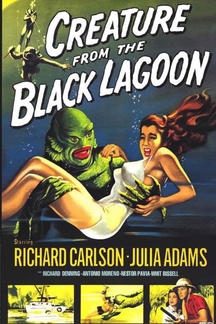 The Creature From The Black Lagoon From 1954.11x17 Unframed Poster Printed on Heavy Card Stock Paper.