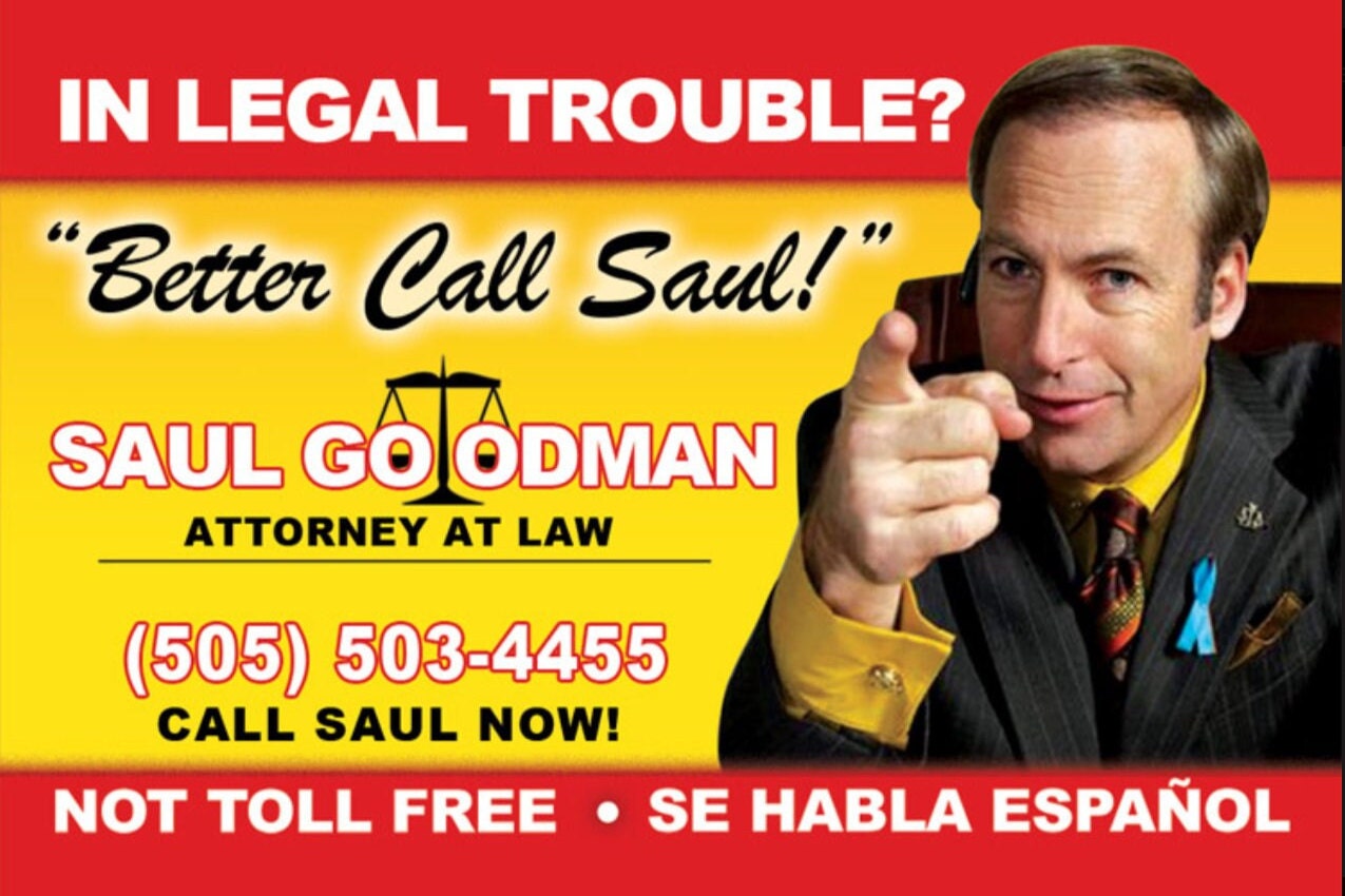 Better Call Saul When You Need Legal Help on a 3.5” x 2.5” Metal Magnet With Glossy Finish.Saul Goodman,Attorney at Law.Gift For Him or Her.