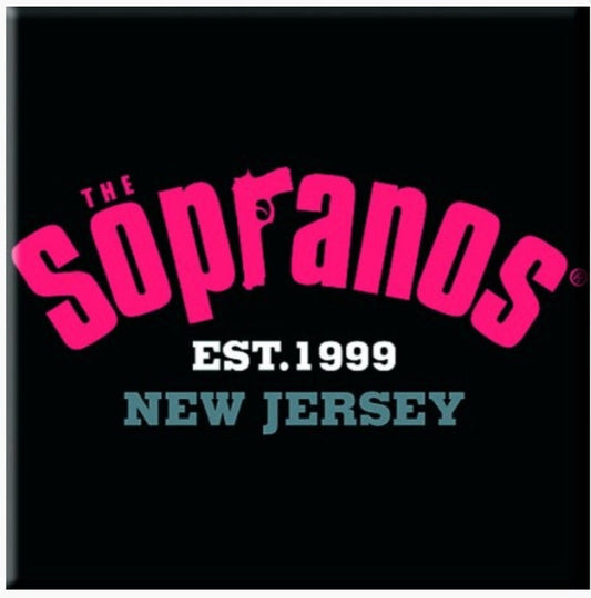 The Sopranos Established 1999 New Jersey  a 3”x3” Metal Magnet.Perfect Decoration For The Fridge or any Metal Surface.Gift For Him or Her.