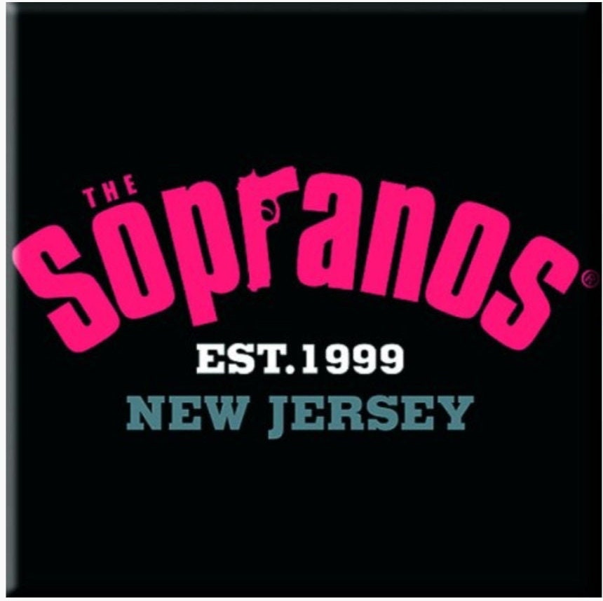 The Sopranos Established 1999 New Jersey  a 3”x3” Metal Magnet.Perfect Decoration For The Fridge or any Metal Surface.Gift For Him or Her.