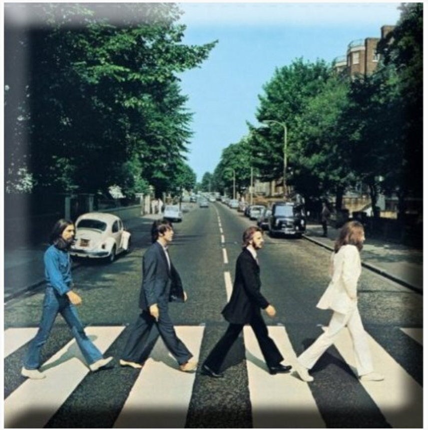 Beatles Abbey Road Album Cover From 1969 on a 3”x3” Metal Magnet.Perfect Decoration For The Fridge or any Metal Surface.Gift For Him or Her.