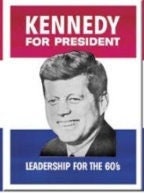 John Kennedy For President on a 2x3 Refrigerator Magnet with Glossy Finish,Metal Construction.Gift For Him or Her.