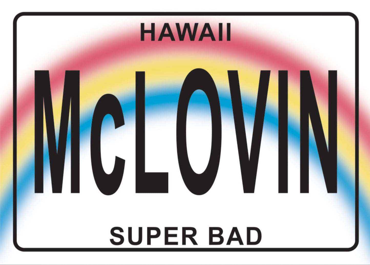 McLovin License Plate From Superbad on a 3.5” x 2.5” Metal Magnet With Glossy Finish.A Funny Magnet For Him or Her.